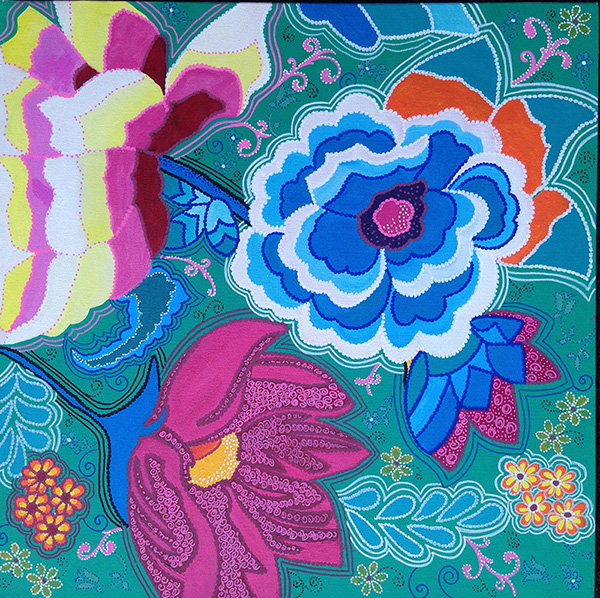 Flores II - 60 x 60 - Tc Mista